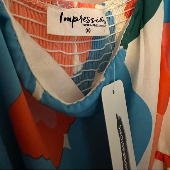 Floral maxi dress - size 3XL - Picture 4 of 6